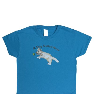 A Dog Called Bear azure blue t-shirt