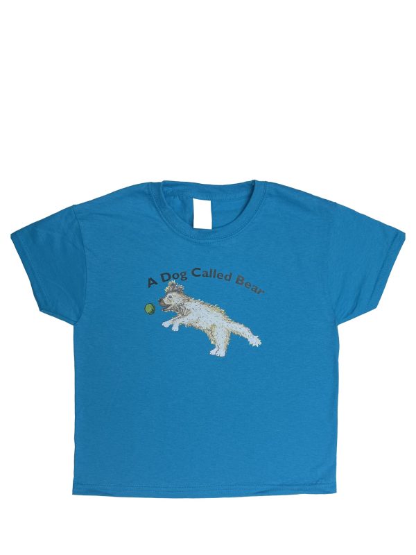 A Dog Called Bear azure blue t-shirt