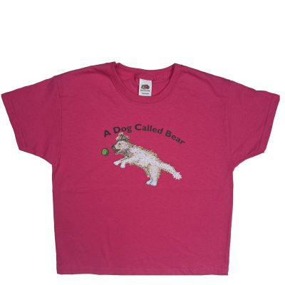 A Dog Called Bear fuscia pink t-shirt