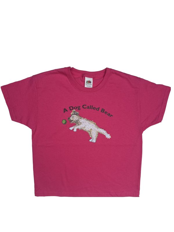 A Dog Called Bear fuscia pink t-shirt