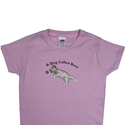 Dog Called Bear pale pink t-shirt