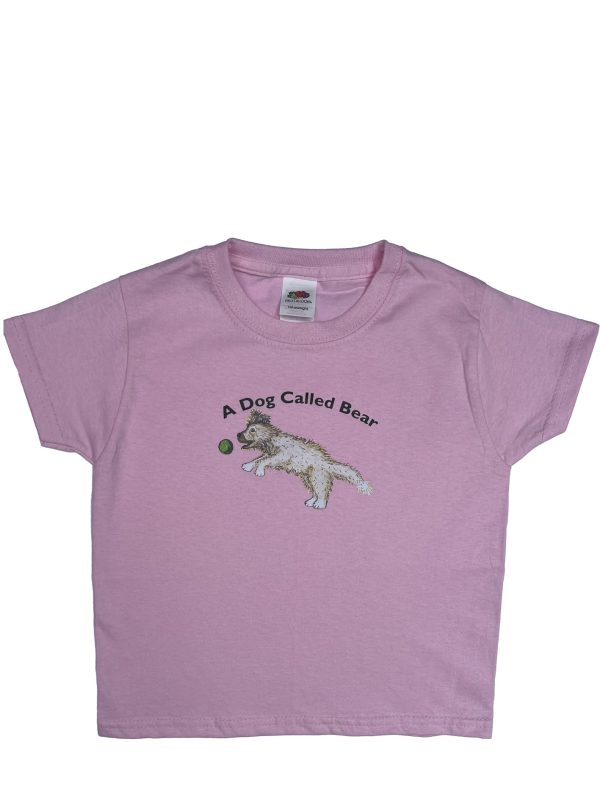 Dog Called Bear pale pink t-shirt