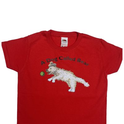 A Dog Called Bear red t-shirt