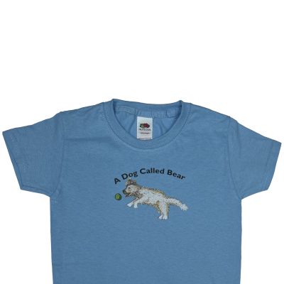 A Dog Called Bear sky blue t-shirt