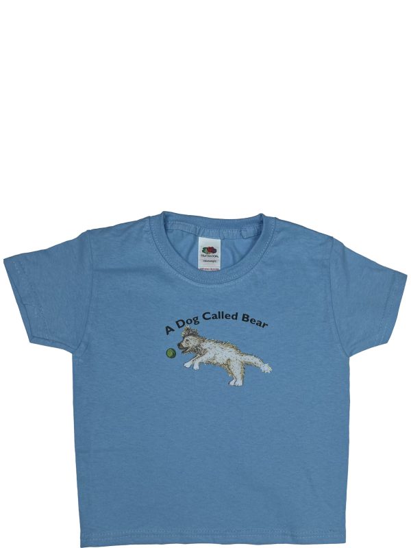 A Dog Called Bear sky blue t-shirt